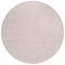 Homeroots 8' Pink And Gray Round Geometric Washable Indoor Outdoor Area Rug 594409 - alternate 5