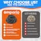 Emporio Kitchen Baking Pan Two-Layered Nonstick Gray Marble Coating Al. Fluted Cake Pans Oven Safe Up To 450 DegF EMPKBTP127 - alternate 6