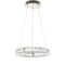 Jonathan Y Reese 15.7" Adjustable Integrated LED Metal/Crystal Pendant, Chrome/Clear JYL7218A - alternate 13