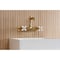 Kingston Brass Double-Handle Wall Mount Bathroom Faucet, Brushed Brass KS7257PX - alternate 4