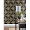 York Wallcoverings Bird of Paradise Black and Gold Wallpaper TC2674 - alternate 2