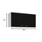 Homeroots 39" Black Laminate Accent Cabinet With Multiple Shelves 477675 - alternate 5