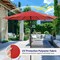 Infinipower 9FT Outdoor Patio Umbrella with 8 Ribs, Red 3A88LGBRLA9REDV2 - alternate 6