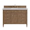 James Martin Vanities Brittany 48" Single Vanity, Pecan w/ 3 CM Ethereal Noctis Silestone Top 655-V48-PCN-3ENC - alternate 1