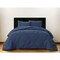 Homeroots Navy Blue King Polyester 180 Thread Count Washable Down Comforter Set 528985 - alternate 7