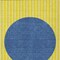Homeroots 10' X 14' Yellow And Blue Striped Washable Indoor Outdoor Area Rug 597216 - alternate 5