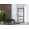 Vdomdoors Front Exterior Prehung FiberGlass Door Frosted Glass / Manux 8002 Grey Ash / Transom Window / Offic MANUX8002EXD-SS-W36 x H80+14-LH - alternate 3