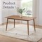 Alaterre Furniture Calais Dining Mid Century 59" Rectangular Dining Table for 4 Solid Wood Kitchen & Dining Room Table ANCA1790 - alternate 9