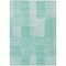 Homeroots 5' X 8' Teal Blue Aqua And Ivory Striped Washable Indoor Outdoor Area Rug 581678 - alternate 5