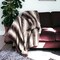 Homeroots 50" X 60" Brown And White Modern Contemporary Heated Throw Blankets 357551 - alternate 4