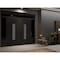 Vdomdoors Front Exterior Prehung Aluminum Double Doors Ronex1477 Black Enamel 2 Sidelights and Top Transom RONEX1477DEXD-BLK-W14+72+14xH96+12-LH-I - alternate 2