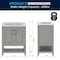 Flash Furniture Vega 30in. Vanity w/Sink, Storage Cabinet, Marble Counter & Gold Hardware, Gry/Wht FS-VEGA30-GY-HDGLD-GG - alternate 8