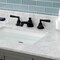 Kingston Brass Widespread Bathroom Faucet with Brass Pop-Up, Matte Black KS4460HL - alternate 6
