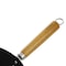 Kenmore Hammond 14 Inch Flat Bottom Carbon Steel Wok in Black with Wooden Handles 126335.01 - alternate 7