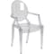 Flash Furniture Shirley Ghost Chair with Arms in Transparent Crystal FH-124-APC-CLR-GG - alternate 1