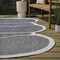 Jonathan Y Jasper Modern Rustic Abstract Blue/Cream 4 ft. x 6 ft. Indoor/Outdoor Shaped Area Rug SHP101C-4 - alternate 5