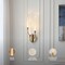 Vidalite Alina Brass Integrated LED Wall Sconce Light, Crystal Shades with Textured Sand Effect CE1013056 - alternate 9