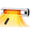 Edendirect 1500-Watt Electric Indoor Outdoor Patio Garage Portable Space Infrared Heater with Wall ZR-WPH-15RS - alternate 1