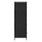 Flash Furniture Harris 4 Drawer Vertical Storage Dresser with Black Cast Iron Frame and Wood Top and Black Easy Pul WX-5L203L-W-BK-BK-GG - alternate 10