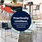 Flash Furniture HERCULES Kenai Navy Office Reception Stack Chair with Contoured Backrest and Gray Sled Base RUT-239AN-NV-GG - alternate 8