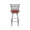 Holland Bar Stool Co 410 Jackie Stainless Steel 36in Swivel Bar Stool with Graph Poppy Seat 41036SS021 - alternate 6
