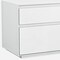Homeroots Simplistic White Gloss 2 Drawer Nightstand 370748 - alternate 5