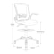 Office Star Products DC Series Mesh Back Drafting Chair, Black DCY69006-3M - alternate 4