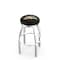 Holland Bar Stool Co 25" Chrome Western Michigan Swivel Bar Stool, Accent Ring L8C2C25WestMI - alternate 1