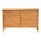 Baxton Studio Lucera Mid-Century Oak Brown Bobbin Wood 6-Drawer Dresser 257-14129-ZORO - alternate 9