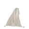 Homeroots 50" X 60" Gray and White Woven Cotton Striped Throw Blanket with Tassels 516576 - alternate 6