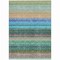 Homeroots 5' X 8' Sage Teal Blue And Tan Striped Washable Indoor Outdoor Area Rug 614828 - alternate 9