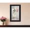 Homeroots Cottage Peach Rose Black Framed Print Wall Art 530036 - alternate 4