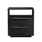 Homeroots 23" Black Wood Accent Cabinet 691675 - alternate 1