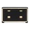 Homeroots 62" Black And Gold Faux Crystal Bling Wood Six Drawer Double Dresser 564668 - alternate 11