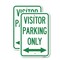 Signmission Visitor Parking Sign Visitor Parking Only With Bidirec, 12'' X 18'', Heavy Gauge Aluminum, 2PK A-1218-2PACK-22725 - alternate 1