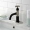 Kingston Brass One-Handle 1-Hole Bathroom Faucet with Deck Plate and Push Pop-Up Drain KSD2828CG - alternate 4