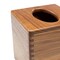 Homeroots Traditional Solid Teak Square Tissue Box Cover 475837 - alternate 6