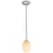 Access Lighting Brandy FireBird, Pendant, Brushed Steel Finish, White Firebird Glass 28023-1R-BS/WHTFB - alternate 5