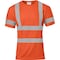Ironwear Class 3 Hi-Vis Reflective Short Sleeve Shirt with Chest Pocket, Orange, 2X-Large 1201-O-TP-2XL - alternate 1