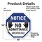 Signmission Notice No Admittance Employees Only, 10 Inch X 10 Inch, Vinyl Decal OC-D-10-52 - alternate 3
