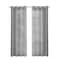 Homeroots Set of Two 84"  Silver Solid Modern Window Panels, 2PK 473383 - alternate 1