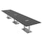 Skutchi Designs Rectangle Conference Table With Power Unit, 48 in W, 216 in L, Grey HAR-REC-48X216-DOU-WA7949-ESIL - alternate 1
