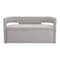 Homeroots 55in Gray Fabric and Wood Upholstered Bench 720918 - alternate 1