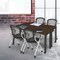 Regency Kee Mobile Training Seminar Table, 66 in W, 24 in L, Neo Walnut MTC6624NWBK - alternate 4