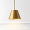 Jonathan Y Harper 12" 1-Light Industrial Farmhouse Adjustable Tapered Cone Empire Metal LED Pendant, Brass Gold JYL7586B - alternate 9