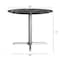 Flash Furniture Commercial All-Weather 36" Round Black Faux Marble HPL Tabletop-Silver X Base ST-RD36-BKMAR-T3030S-GG - alternate 8