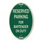 Signmission For Bartender on Duty, 12 Inch X 18 Inch Architectural Oval, Heavy Gauge Aluminum A-OV-G-1218-23949 - alternate 1