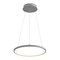 Jonathan Y Brice 15.75" Modern Contemporary Metal Round Dimmable Integrated LED Pendant, Gray JYL7202E - alternate 1