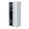 Homeroots White Finish Wood Wardrobe with Two Doors 249836 - alternate 1