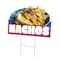 Signmission Nachos Die Cut Yard Sign & Stake outdoor plastic coroplast window, C-DC-1824-Nachos19 C-DC-1824-Nachos19 - alternate 1